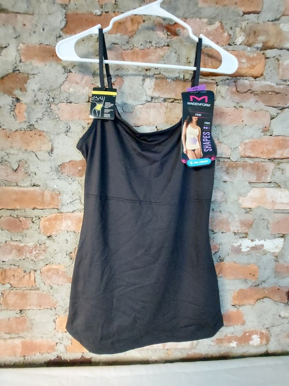 Maidenform Womens Sz 2X Cami Shaper Shapewear Firm Cool Comfort Black NWT